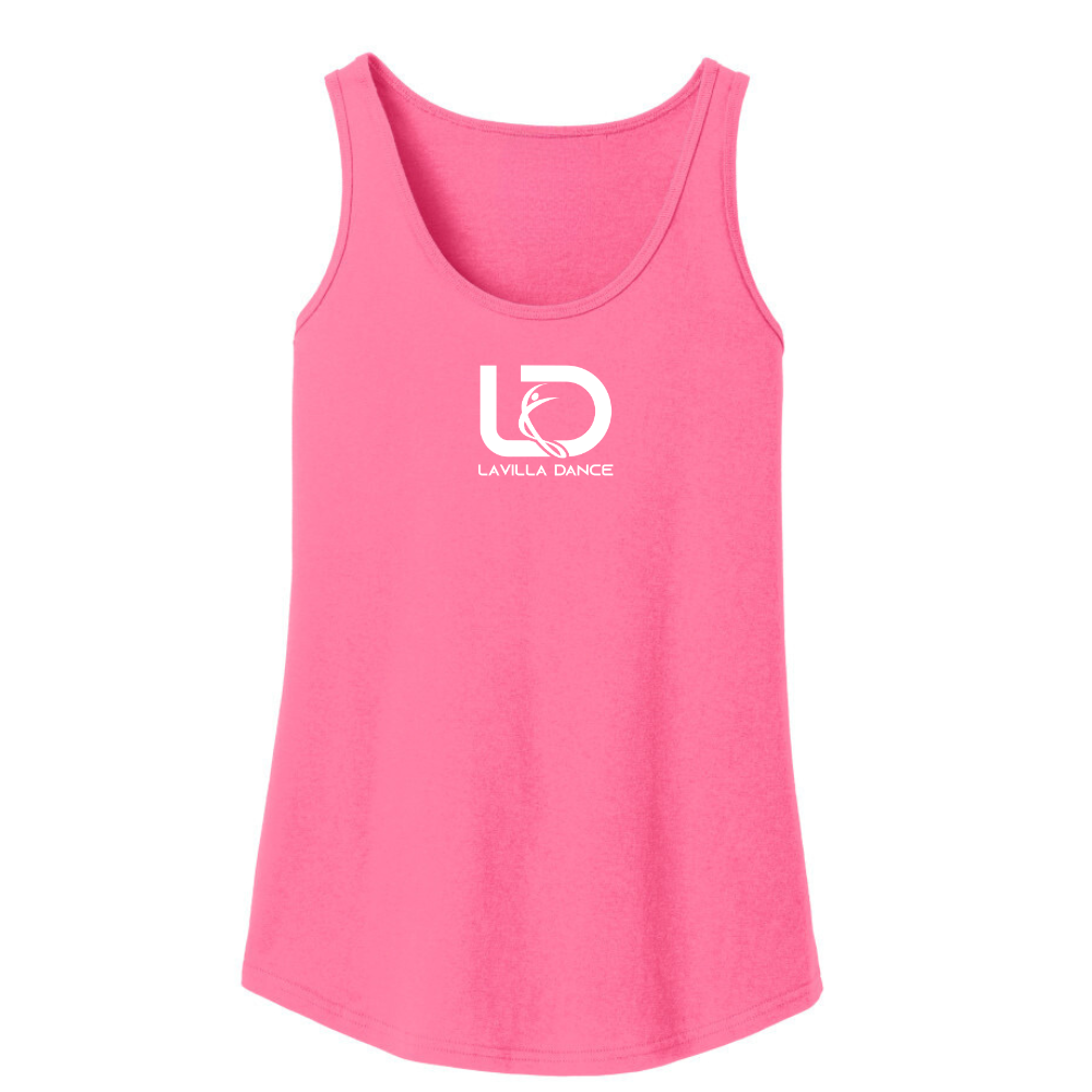 LaVilla Dance Tank - Neon Pink
