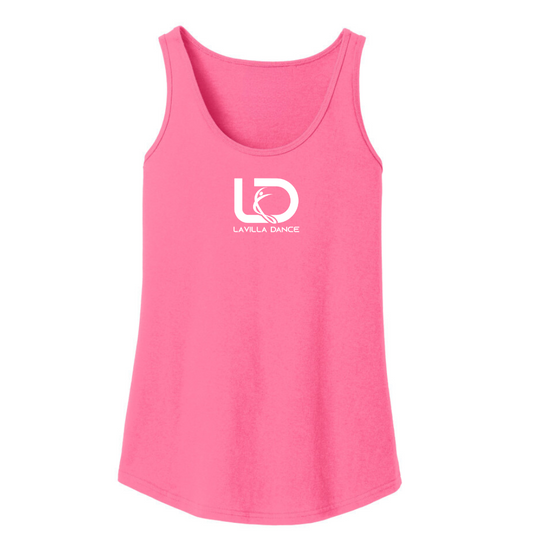 LaVilla Dance Tank - Neon Pink