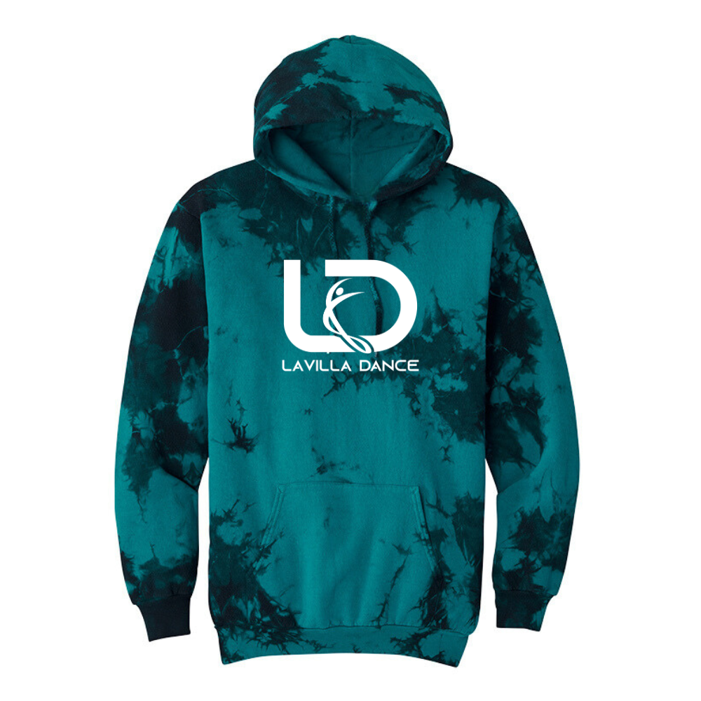 LaVilla Dance Tie Dye - Teal and Black